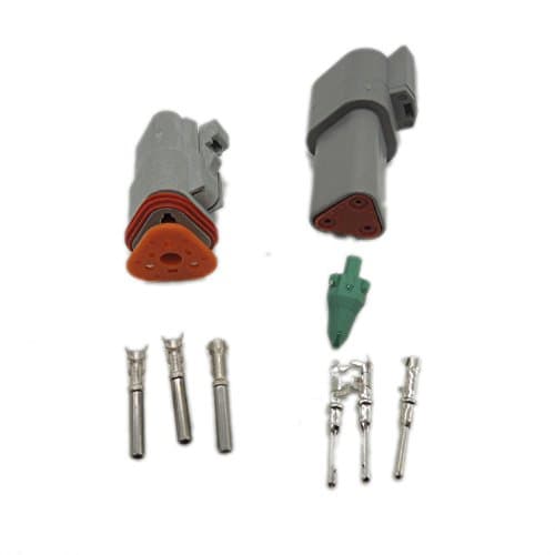 5 sets Kit DT 3 Pin Waterproof Electrical Wire Connector plug Kit 22-16AWG DT06-3S DT04-3P