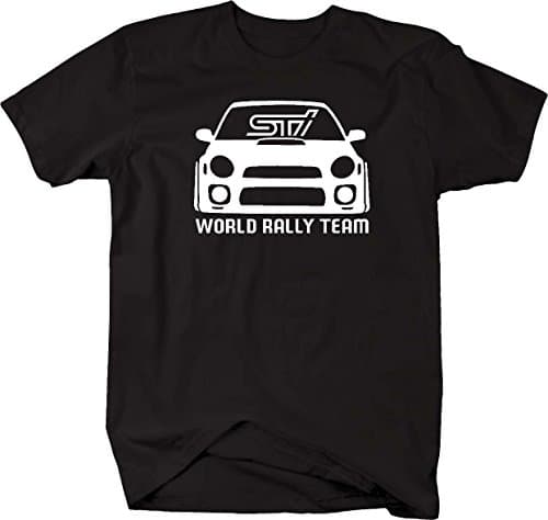 Subaru STI WRX World Rally Team Racing Bug Eye Tuning Mens T Shirt - Xlarge