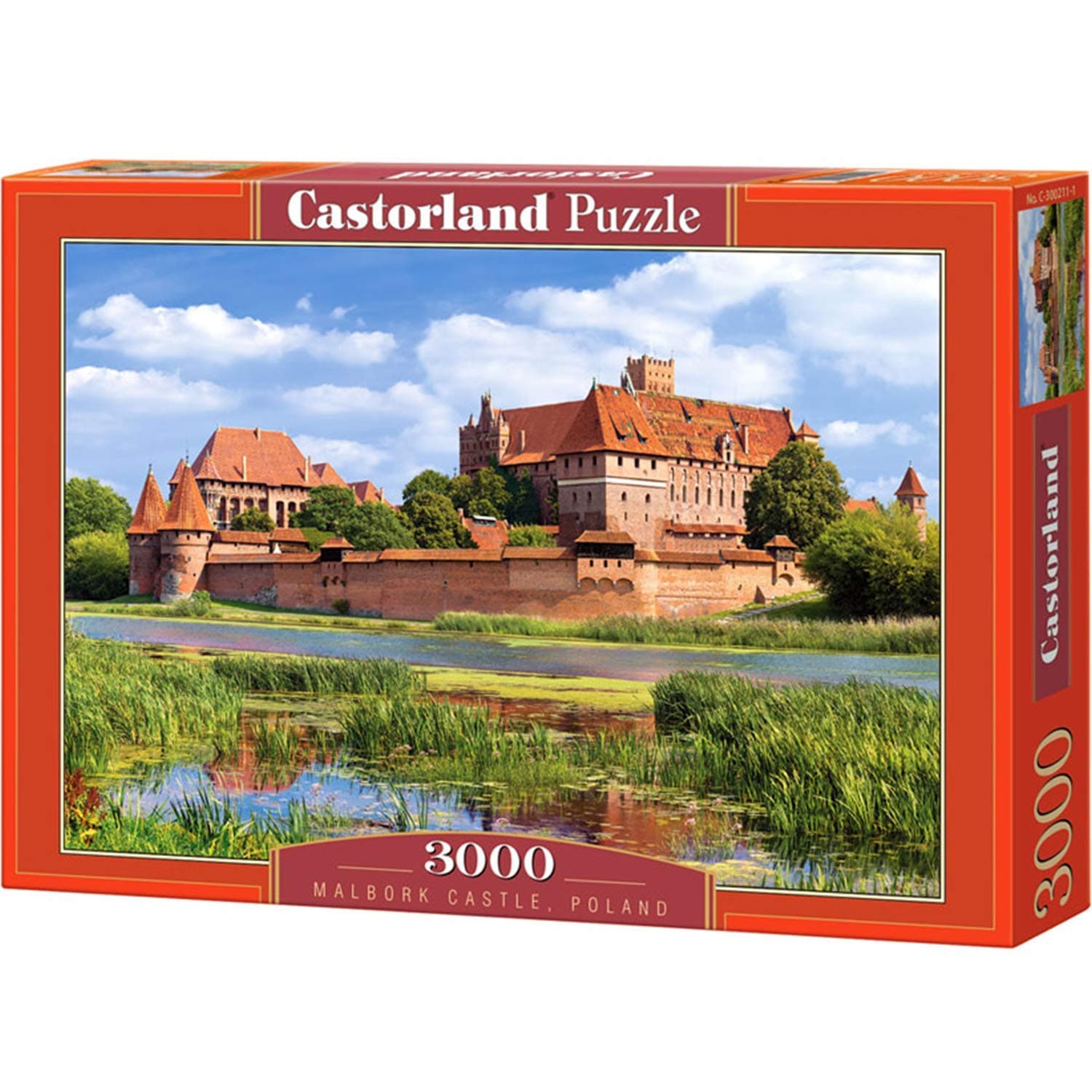 Family Puzzles - Difficult Jigsaw Puzzle - MALBORK Castle, Poland - 3000 Piece Puzzle for Adults and Children - Landscape Puzzles for Adults - Castle Puzzle