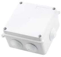 4 Inch x 4 Inch x 2.4 Inch Waterproof Outdoor Indoor PVC Square Junction Box for CCTV Cameras IP65