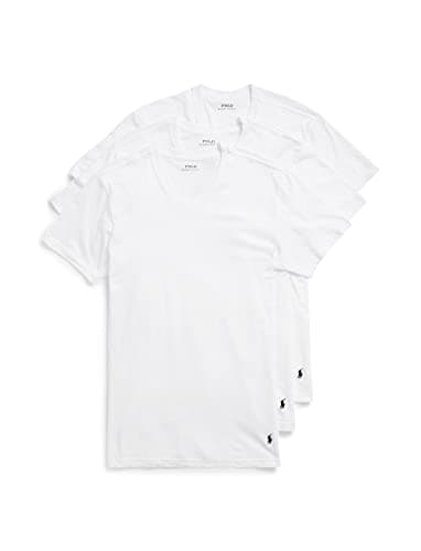 Polo Ralph Lauren Mens Classic Fit Cotton V-Neck Undershirt 3-Pack