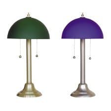 Art Specialty Madison Incandescent Desk/Table Lamp, Green Glass Shade, 18-3/4", Satin Brass