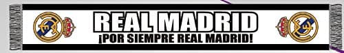 Scarf Official REAL MADRID."Por siempre Real Madrid"- Black Color (140 x 20cm)