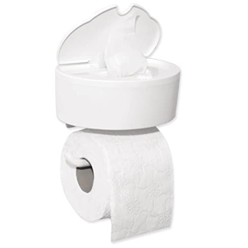Inno Bathroom BSO1PEUW001 B-Smart Toilet Roll Holder with Wet Wipe Dispenser