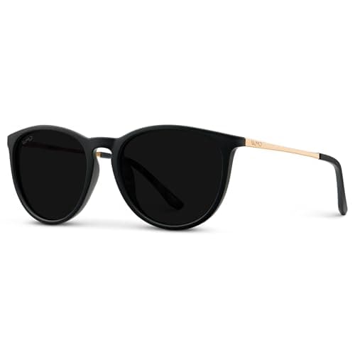 WearMe Pro - Round Retro Polarized Lens Classic Sunglasses for Women
