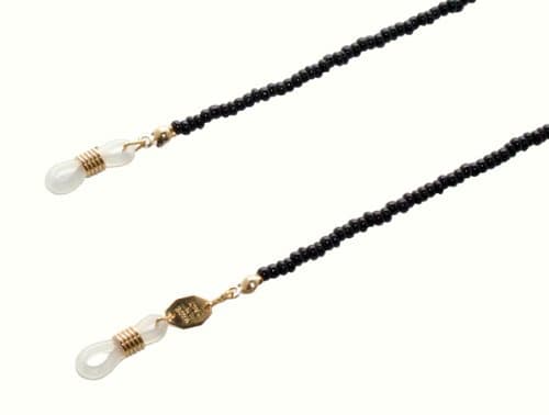 Gloss Black Eyeglass Chain