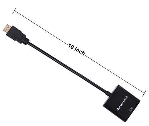 iPerfect HDMI Male to VGA Female Video Cable Cord Converter Adapter 1080P For PC Laptop NoteBook HD DVD