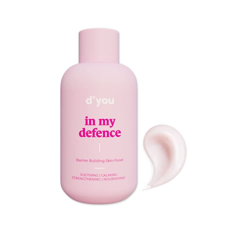 d'you In my Defense Lightweight Moisturiser for Intense Hydration with Ceramides for Men & Women | Non greasy cream for Dry, Oily & Combination Skin | Korean Skin Care Product | Cruelty Free | 50ml