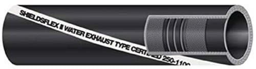 Shields Hardwall Exhaust/Water Hose, 4" X 4'