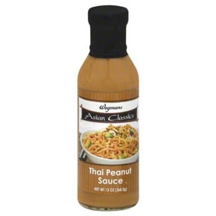 Wegman's Asian Classics Thai Peanut Sauce 13 Oz. Pack of 2
