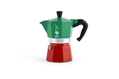 Bialetti Moka Express Espresso Maker, Green/Red (3CUP)