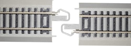 Bachmann Trainins - スナップフィット E-Z TRACK E-Z TRACK コネクター詰め合わせ - 0.75インチ、1インチ、1.25インチ、1.5インチ、2インチのストレート(カード) - ニッケルシルバーレール グレーロードベッド付き - HOスケール [並行輸入品]