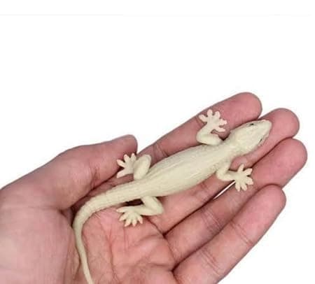 Girlyz Attire Fake Lizard House Gecko Rubber Practical Jokes And Prank Trick Toys (Pack Of 2 Lizrad)-Multicolor For Kids