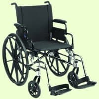Invacare IVC™ 9000 SL Wheelchair: - Swingaway Footrests Composite Footplates w/ Heel Loops