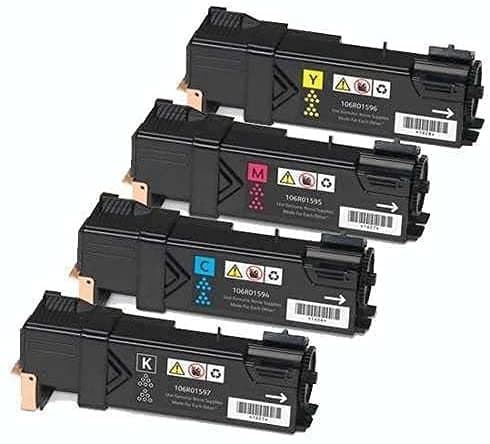 A&V Pioneer Replacement for Xerox Phaser 6140 Toner Cartridge (Black 106R01480, Yellow 106R01479, Magenta 106R01478, Cyan 106R01477, 4PK)