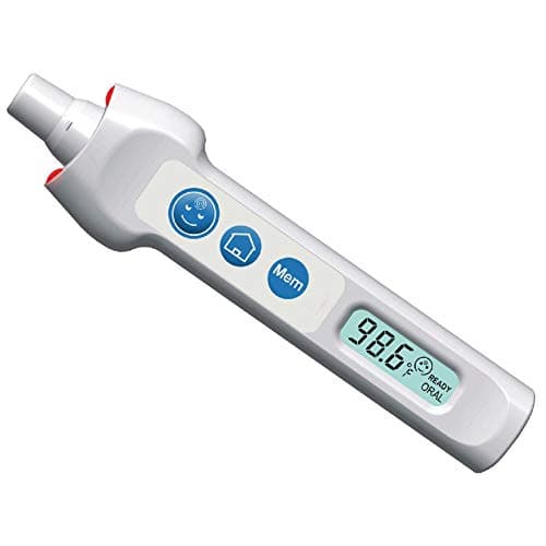 Thermofocus Non-Contact Thermometer with Memory, Take Temperature Without Touching The Skin, Forehead, Navel or Armpit