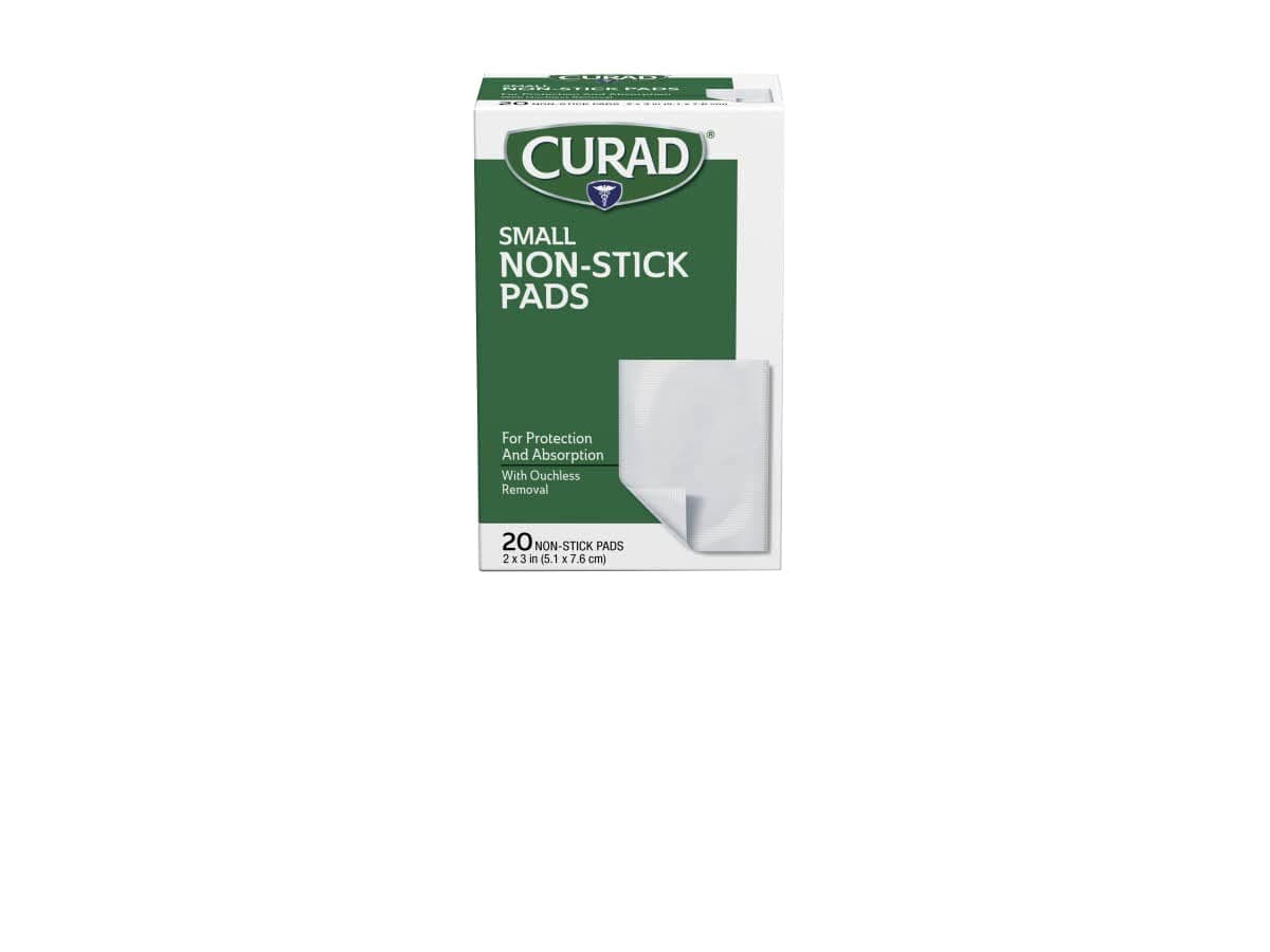 Curad Non-Stick Pads, 2 x 3-Inch, 20 Count - CUR47396RB