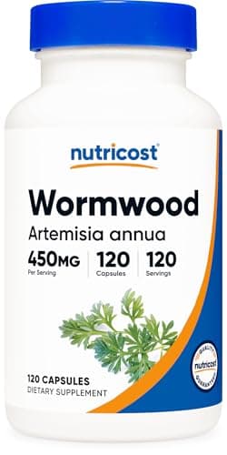 Nutricost Wormwood Capsules 450mg 120 Capsules - Vegetarian Caps, Gluten Free and Non-GMO