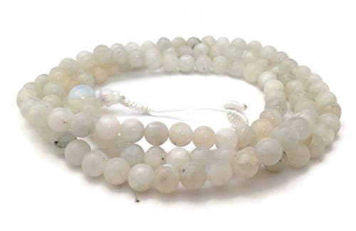 Tibetan Moonstone Full Mala 108 Beads for Meditation and Yoga