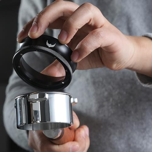 Magnetic 51mm Dosing Funnel & Espresso Puck Screen Set - Premium Barista Tools - Espresso Funnel and Puck Filter for 51 mm Portafilter Basket