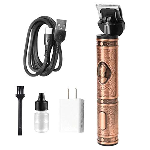 Eoeth Electric Outliner Grooming Rechargeable Cordless Close Cutting T-Blade Trimmer Clippers Beard Shaver for Barbershop