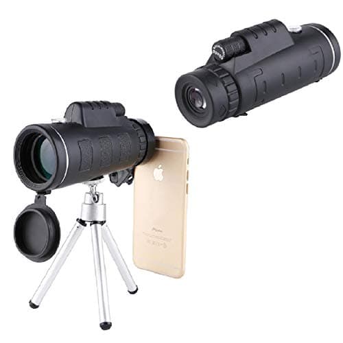 Luxuglow Monocular Telescopes,50X60 High Powered Monocular Scope Zoom Optical HD Lens Telescope BAK4 Prism FMC Len Scope with Phone Adapter and Tripod for Bird Watching/Outdoor/Concert/Travel/Wildlife