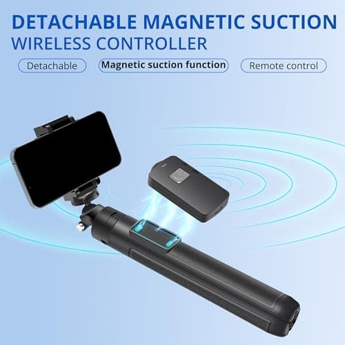 Bluehorn All in one Portable 40 Inch Bluetooth, Selfie Stick Extendable Tripod with Wireless Bluetooth Remote Shutter for iPhone Xs Max Xr X 8 7 6 Plus, Android Phone, Samsung Galaxy S9 Note8, Huawei