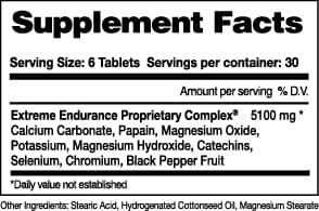 Xendurance Extreme Endurance | Reduces Lactic Acid & Muscle Soreness | 180 Tablets