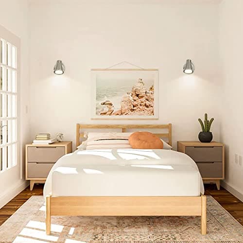 DLLT Track Lights Plug-in, Small Directional Wall Spotlight, Flush Mount Hallway Ceiling Light Fixture for Bedside, Hallway, Headboard Picture, Kitchen, Bedroom, Office, Warm White