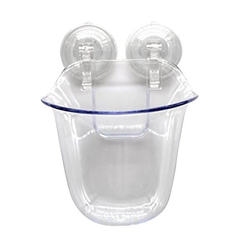 Suction Cup Toothbrush Holder, Eshop99 Bathroom Toothbrush and Toothpaste Holder for Home Shower Mirror-Clear