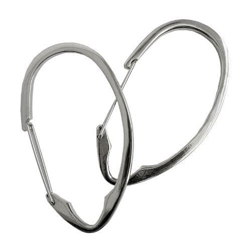 naturally home Easy Elegance Collection Metal Cinch Heavy Duty Shower Curtain Clamp Hooks