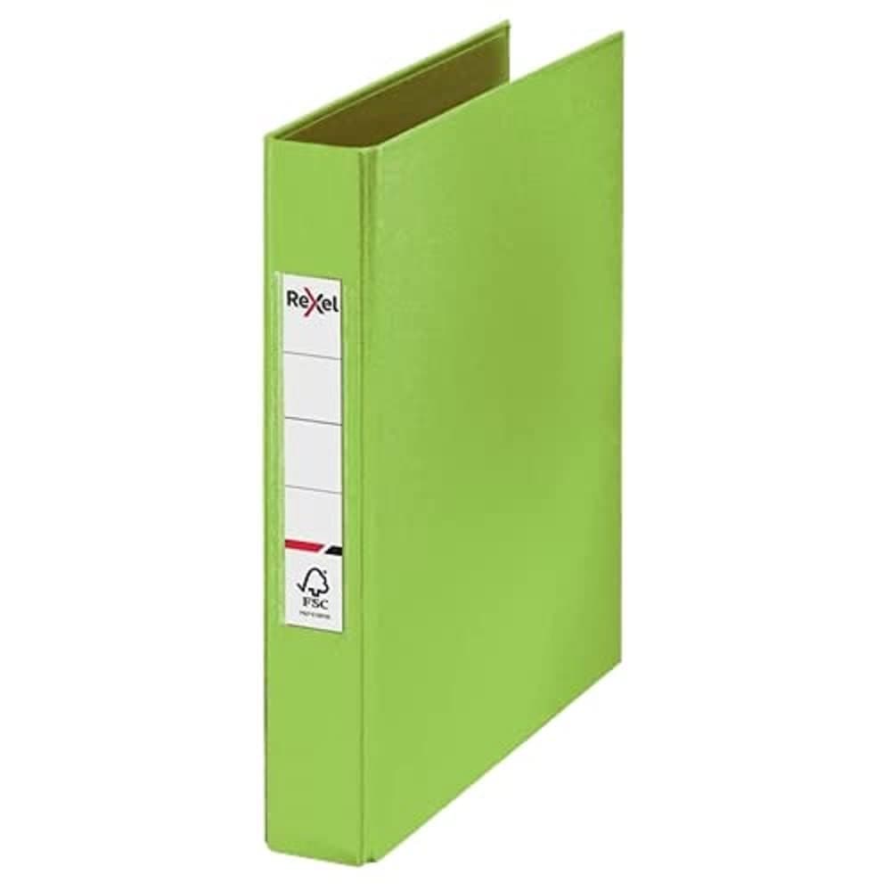 Rexel A5 Ring Binder, Green, 25 mm 2 O-Ring Diameter, Choices, 2115561The Forest Stewardship Council