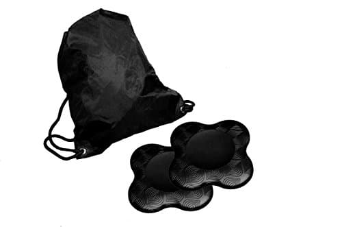 2pcs of Yoga Knee Pads Nibo - Two Pieces of Knee Pads with Travel Bag for Your No Pain Kneeling During Yoga & Pilates Exercise. Support for Your Knees, Elbow and Head (Black)