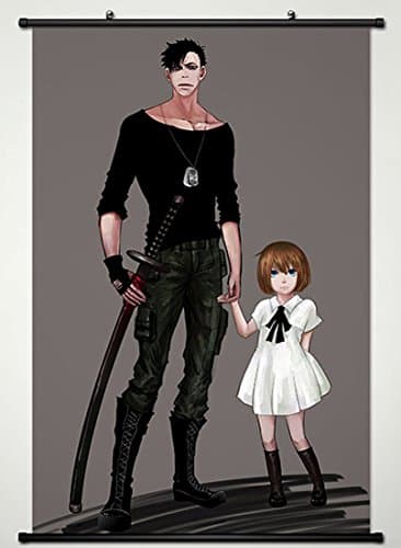 Gangsta Wall Scroll Poster Fabric Painting For Anime Nicolas Brown & Nina 006 S