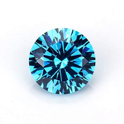 Gamerick Beautiful Blue Color 1.11 Carat Round Brilliant Cut 7 MM VVS Clarity Moissanite