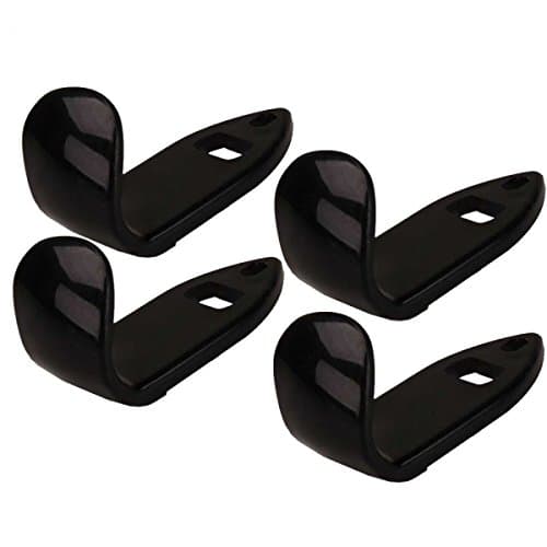 Focalwanna 4pcs Saxophone Thumb Rest Plastic Black