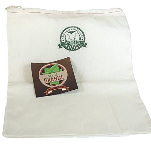 Madesco's 3 lb.-Coffee-Capacity for 5-Gallon Commercial Cold Brew Coffee Filter "The Senior Grande" (bucket/dispenser not included)