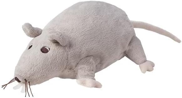 Ikea Gosig Ratta Plush Toy Rat Mouse Grey L 22 cm