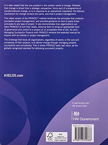 Managing successful projects with PRINCE2