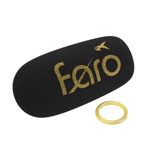 Microphone Replacement Windscreen for Aviation Headsets - Mic Cover and Ring