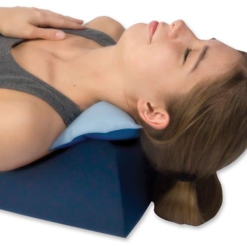 Soothe-A-Ciser Blue Cotton Cover w/Dual Hot & Cold CorPack Pillow - A natural traction device # 443