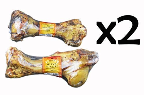 Dog Bone Giant Roasted Beef Leg Dog Food Dog Feeding Chew Treats Pack Of 2