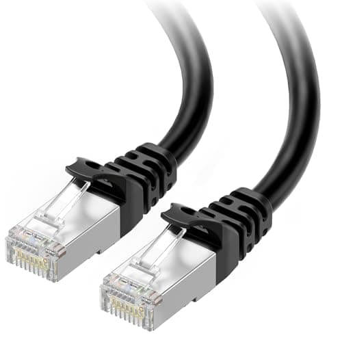 Cable Matters Cat6a Snagless Shielded (SSTP/SFTP) Ethernet Patch Cable in Black 75 Feet
