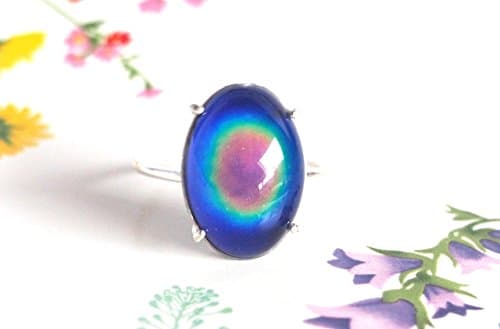 Simple Mood Ring in Sterling Silver