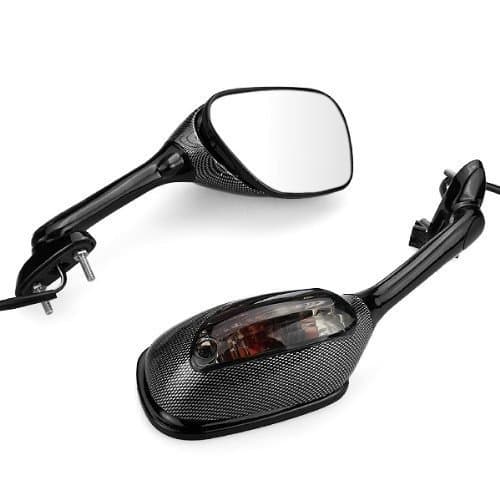 2x Motorcycle Side Mirror Motorbike Rear View Left & Right Side View Mirrors Installed On Fairing Fit For Motorcycle Racing Bike Kawasaki Ninja ZX6R