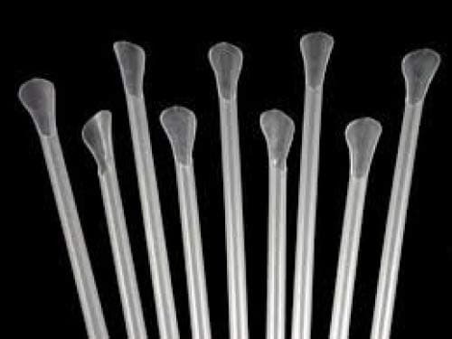 JAZZCAFE Clear Spoon Straws (500) Milkshake, Smoothie Straw