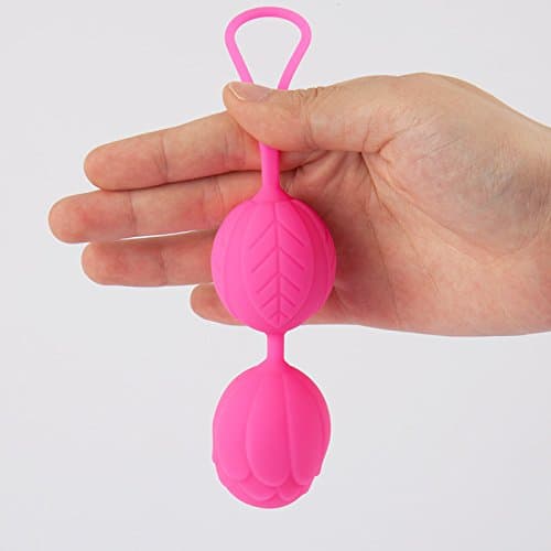 Full silicone Va gi na Ben Wa balls Bolas Chinas Va gi nal Tightening Ke gel Exerciser Vi bra tor Se x Products Se x Toys for Women[pink]