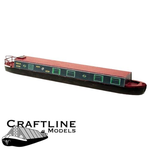 Craftline Models - 54ft Narrow Boat "Silsden Boats" - OO Gauge Model Kit