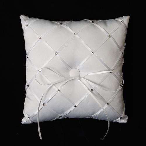 European creative weddings bridal buttons rhombic ring pillow