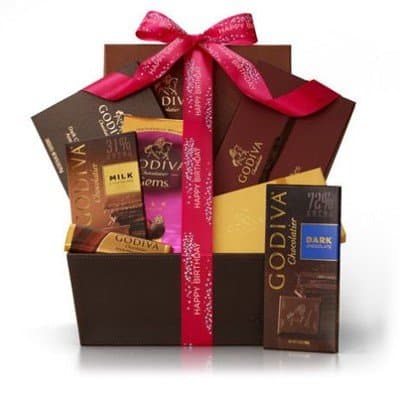 Chocolate Temptations Happy Birthday Basket
